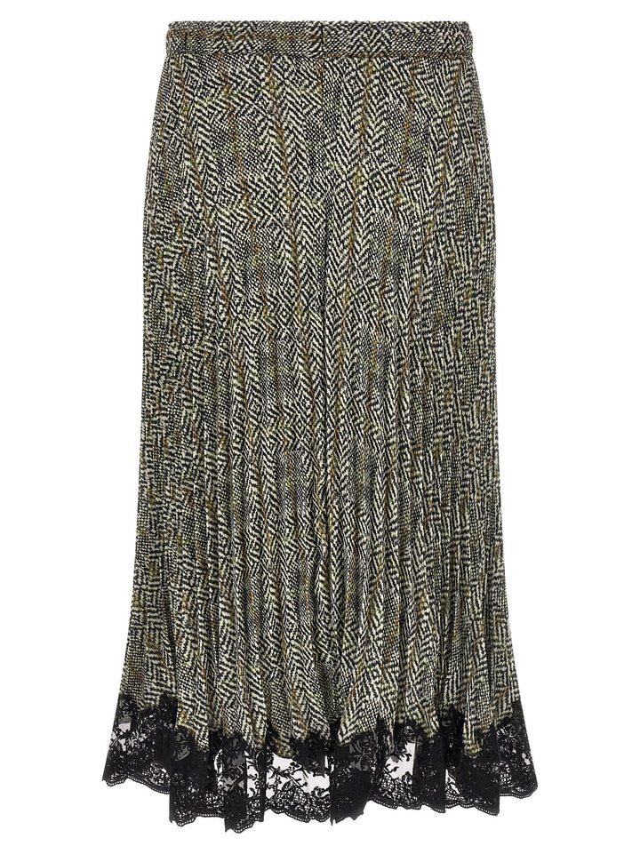 Ermanno Scervino Multicolor Polyester Midi Skirt