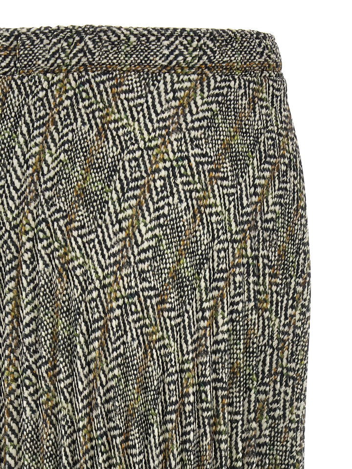 Ermanno Scervino Multicolor Polyester Midi Skirt