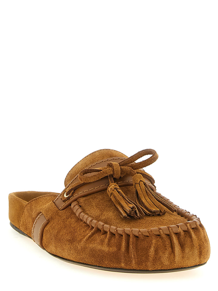 Isabel Marant Brown Cowhide Slip-On Loafers
