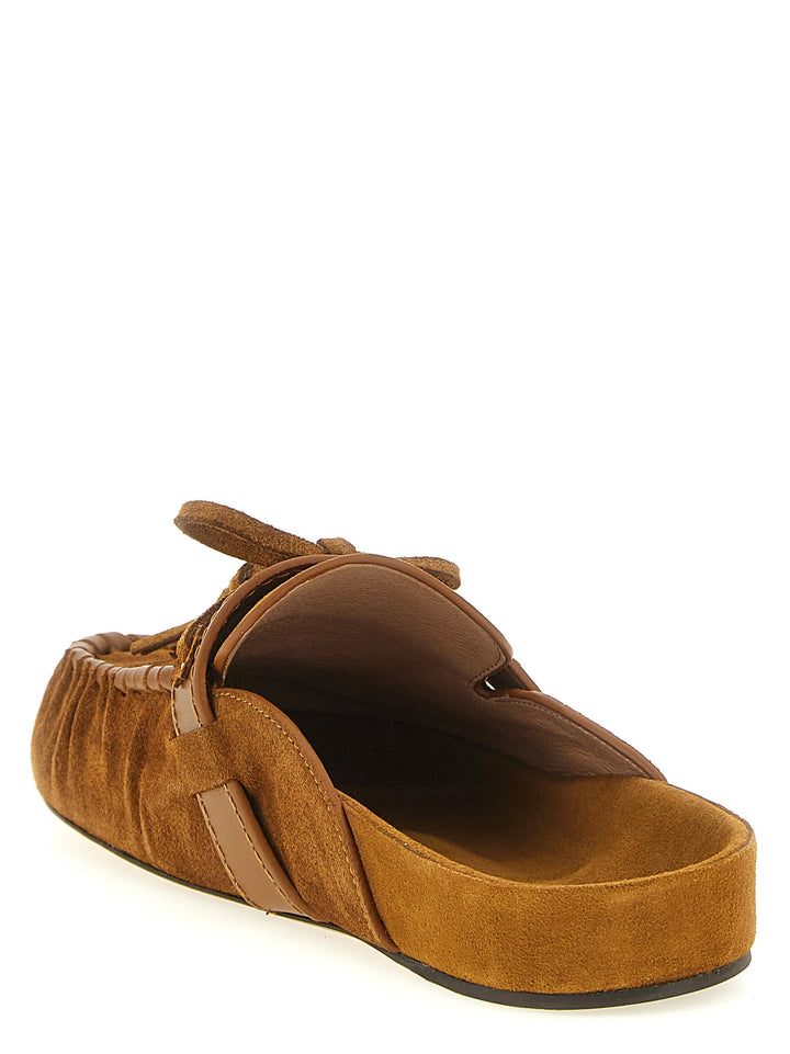Isabel Marant Brown Cowhide Slip-On Loafers