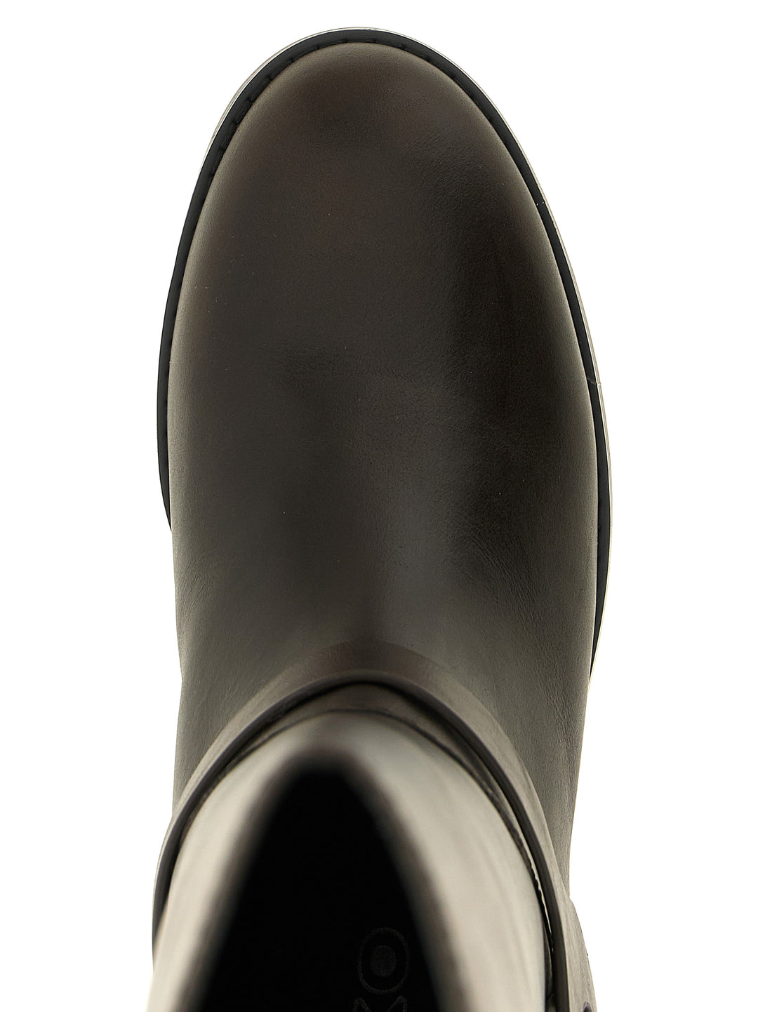 PINKO Black Cowhide Over The Knee