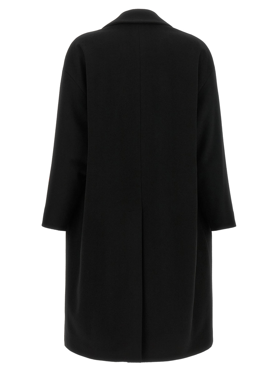 Alberto Biani Black Wool Coat