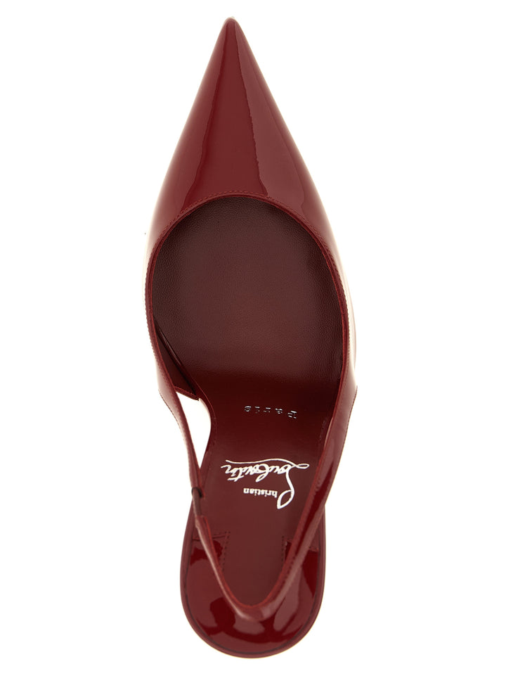 Christian Louboutin Red Calfskin High Heel Pumps