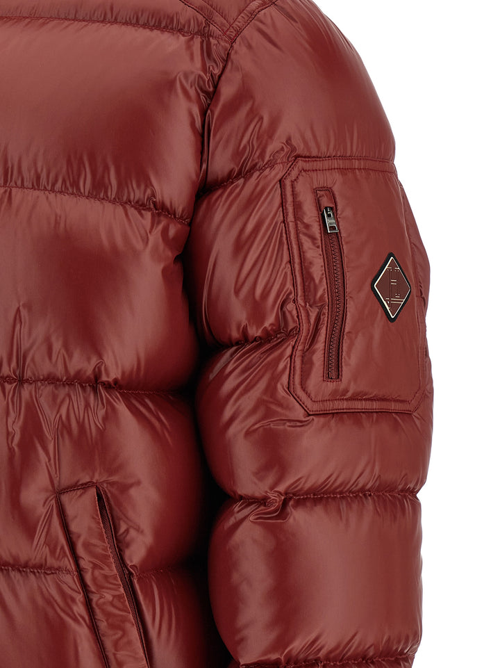 Herno Bordeaux Polyamide Full-Length Jacket
