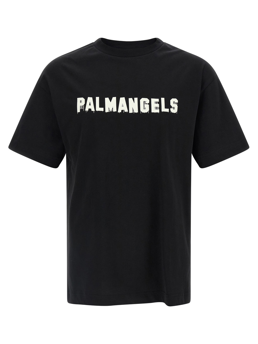 Palm Angels Black Cotton T-Shirt