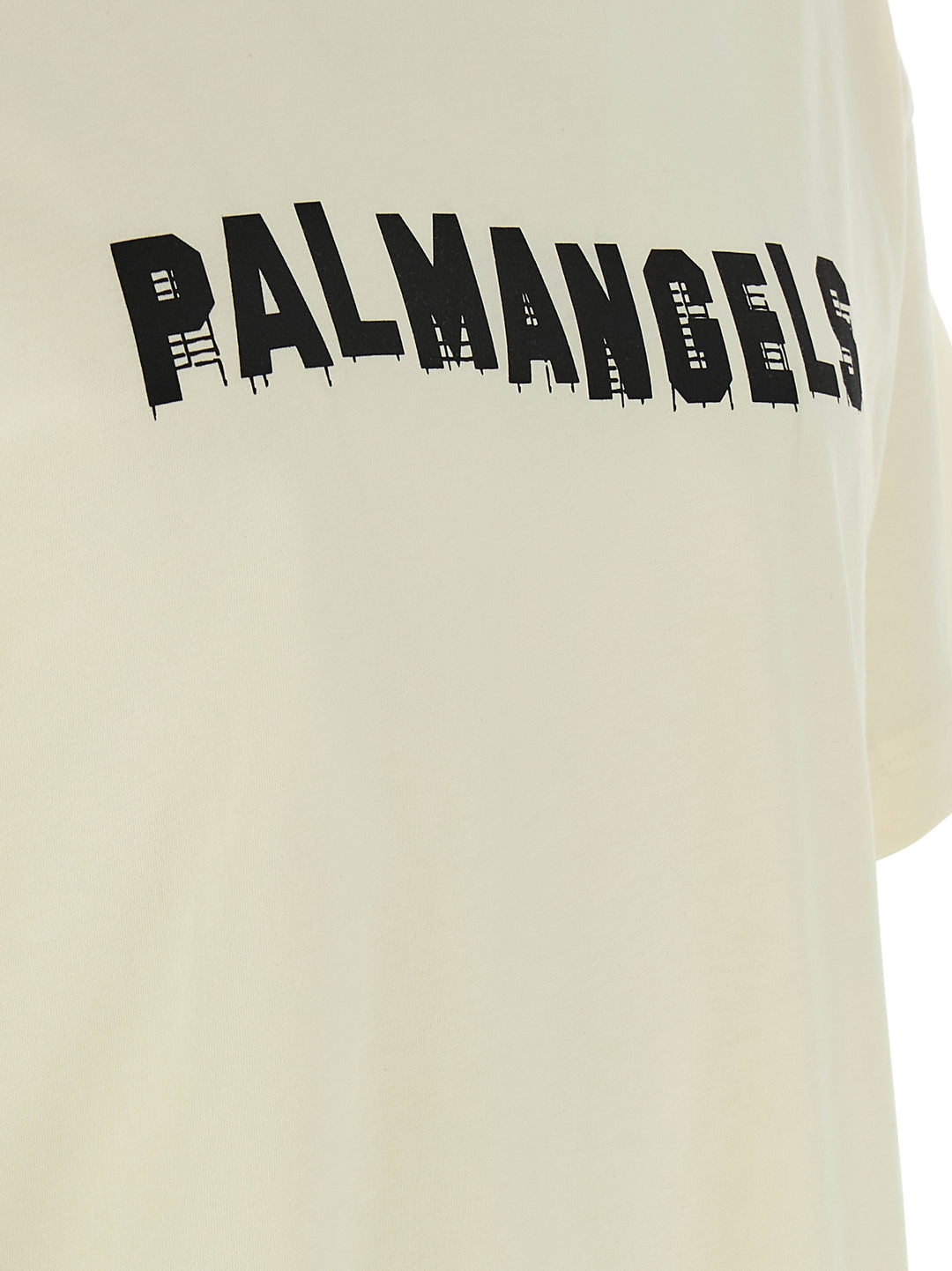 Palm Angels White Cotton T-Shirt