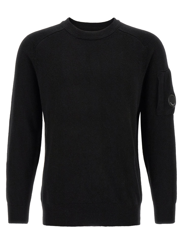 C.P. Company Black Wool Cardigan