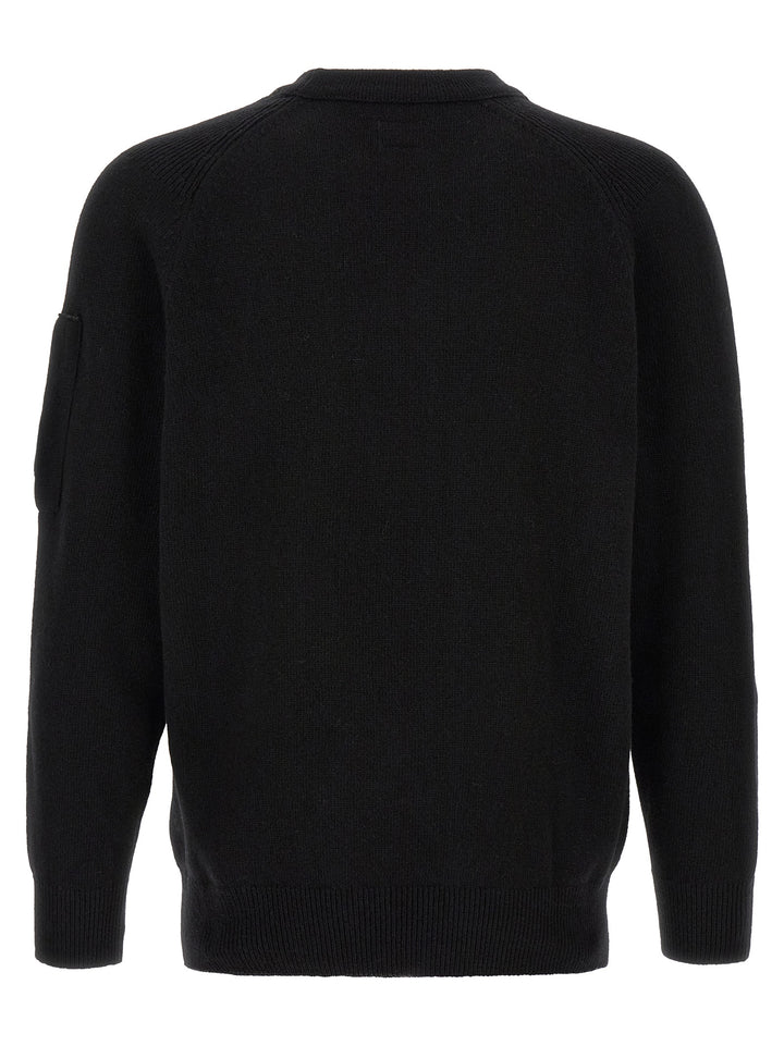 C.P. Company Black Wool Cardigan
