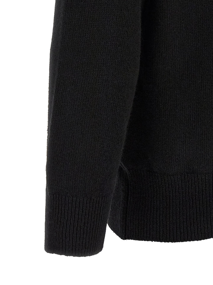 C.P. Company Black Wool Cardigan