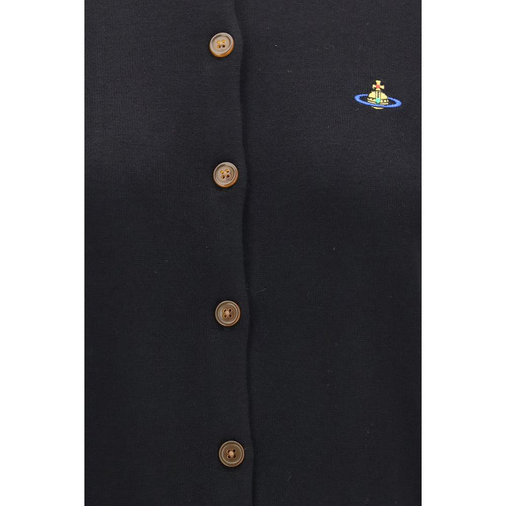 Vivienne Westwood Black Wool Oves Aries Cardigan