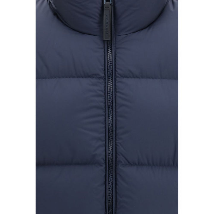 Woolrich Blue Goose Down Full-Length Jacket