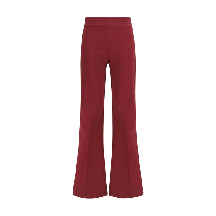 Avenue Montaigne Bordeaux Viscose Casual Pants