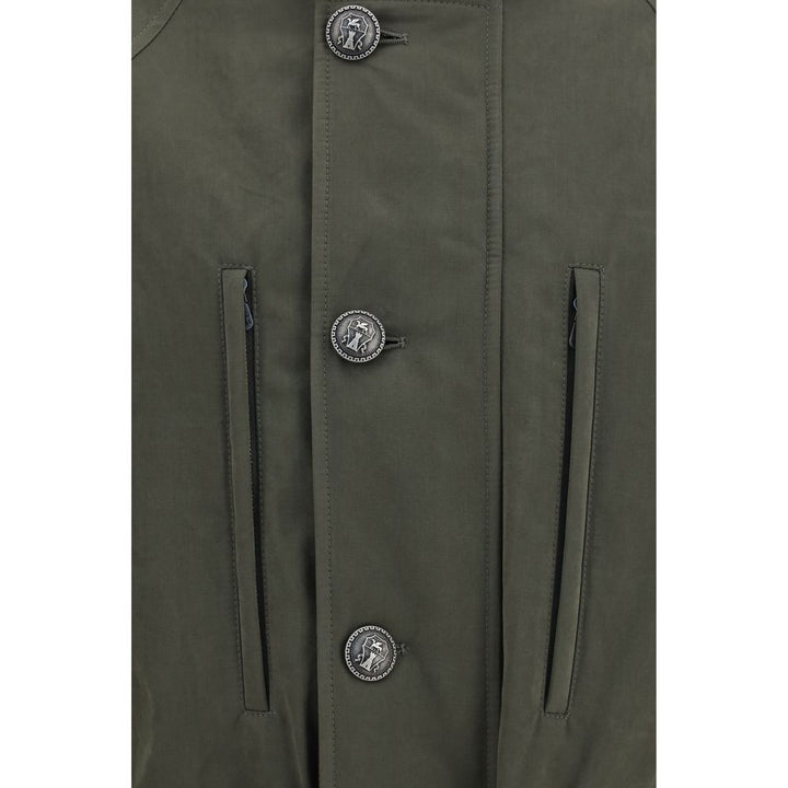 Brunello Cucinelli Bicolor Cotton Full-Length Jacket
