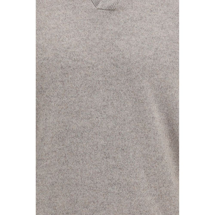Brunello Cucinelli Gray Cashmere Sweatshirt