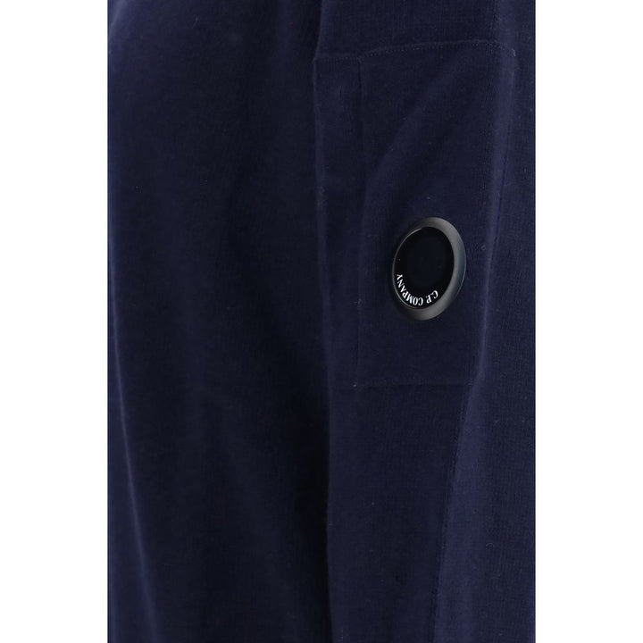 C.P. Company Blue Wool Oves Aries Sweatshirt