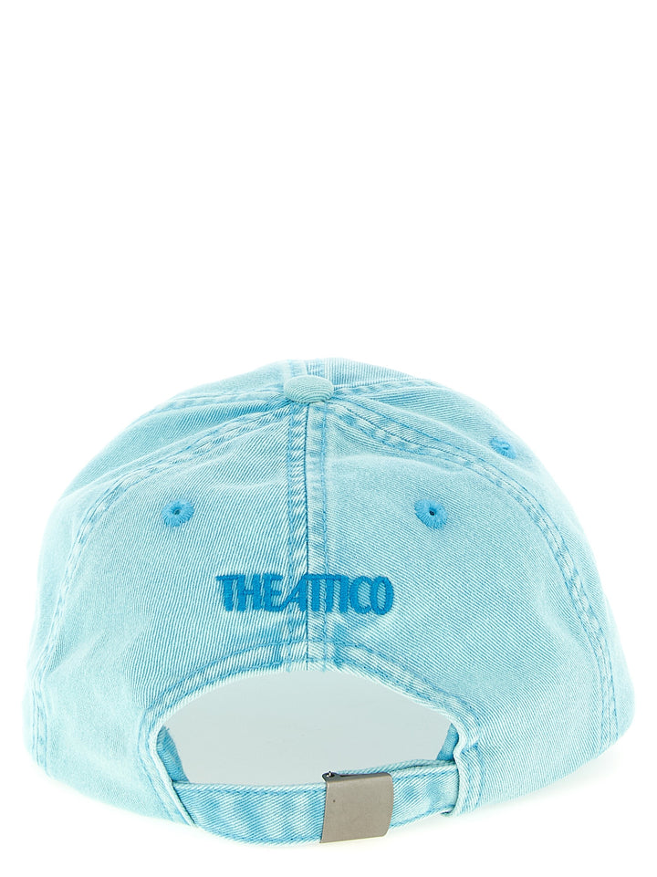 The Attico Blue Cotton Cap (Baseball Hat)