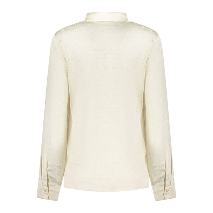 Guess Jeans White Polyester Dress Shirt