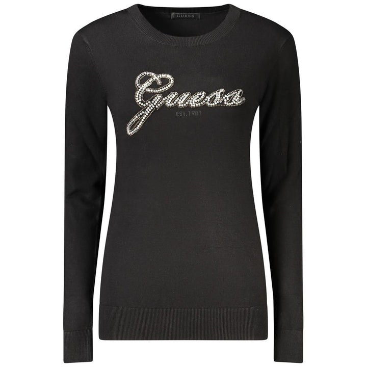 Guess Jeans Black Viscose Sweatshirt