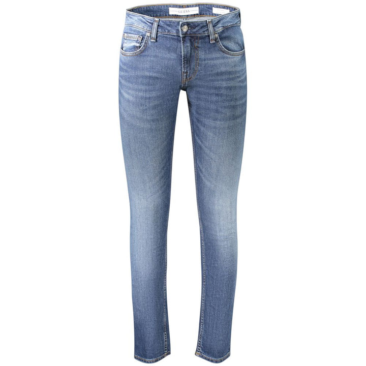 Guess Jeans Blue Cotton Skinny Jeans