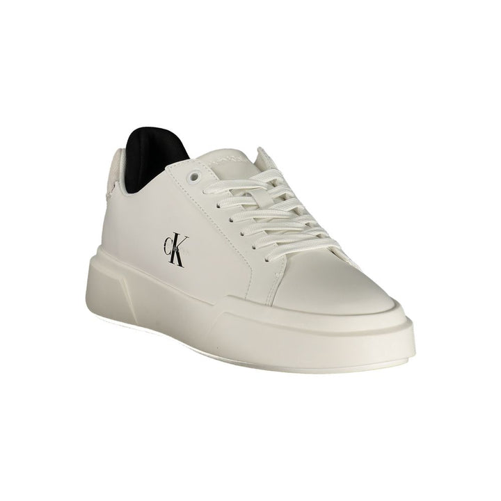 Calvin Klein White Polyester Athletic Sneakers