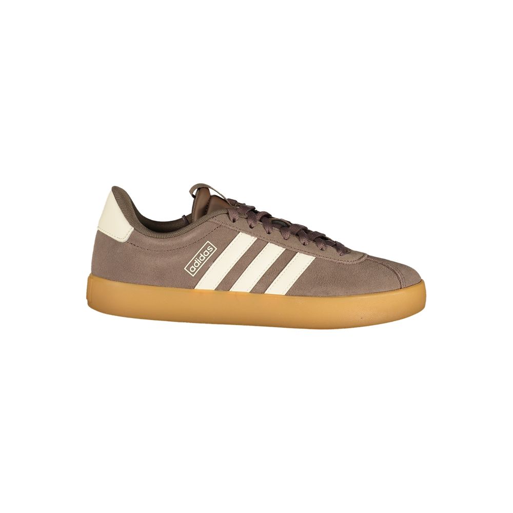 Adidas Brown Polyester Athletic Sneakers