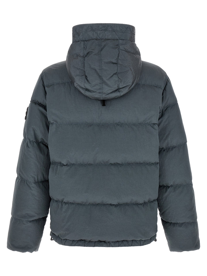 Stone Island Gray Polyamide Full-Length Jacket