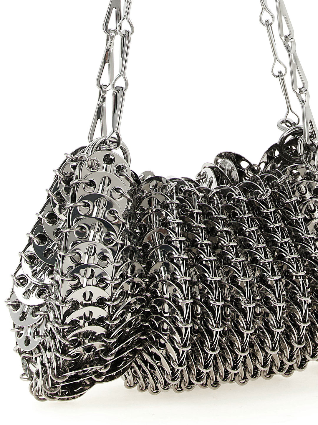 Paco Rabanne Silver Stainless Steel Shoulder Bag