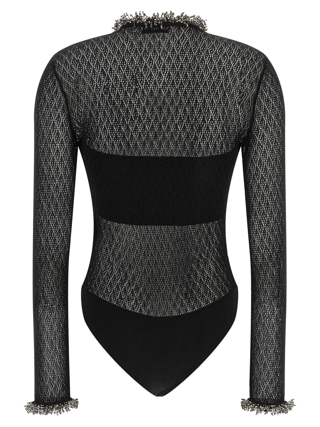 Self-Portrait Black Viscose Tank Tops