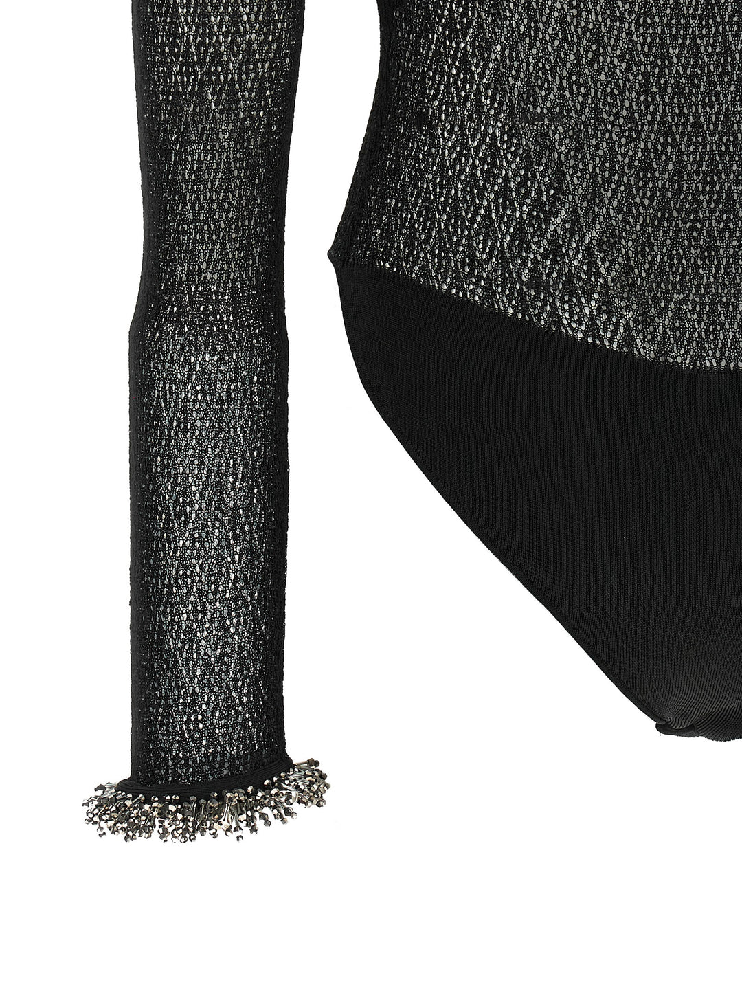 Self-Portrait Black Viscose Tank Tops