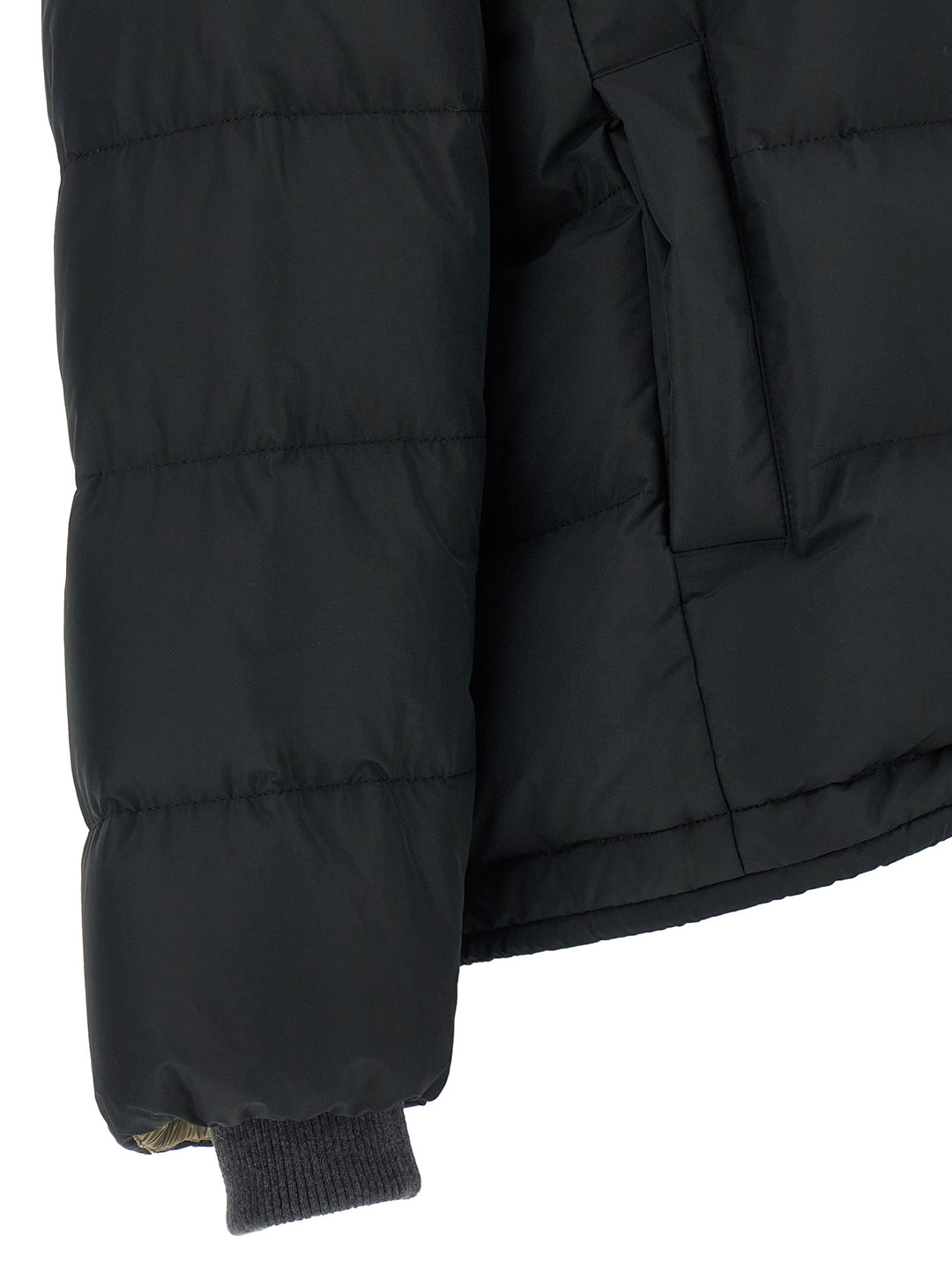 Brunello Cucinelli Black Cotton Full-Length Jacket
