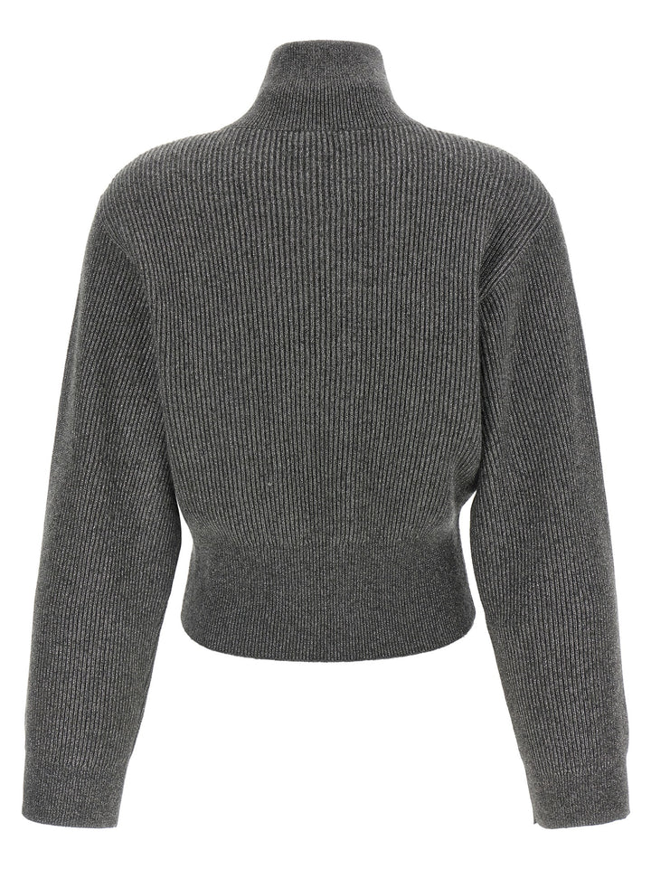 Brunello Cucinelli Gray Cashmere Cardigan