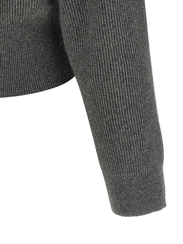 Brunello Cucinelli Gray Cashmere Cardigan