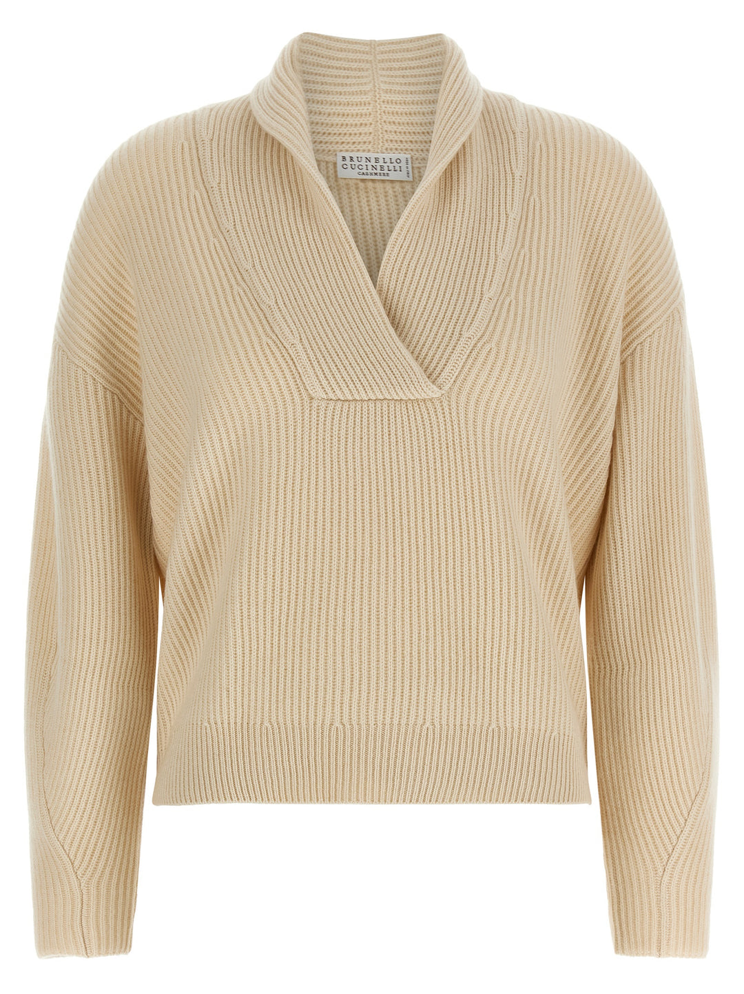 Brunello Cucinelli Beige Cashmere Cardigan