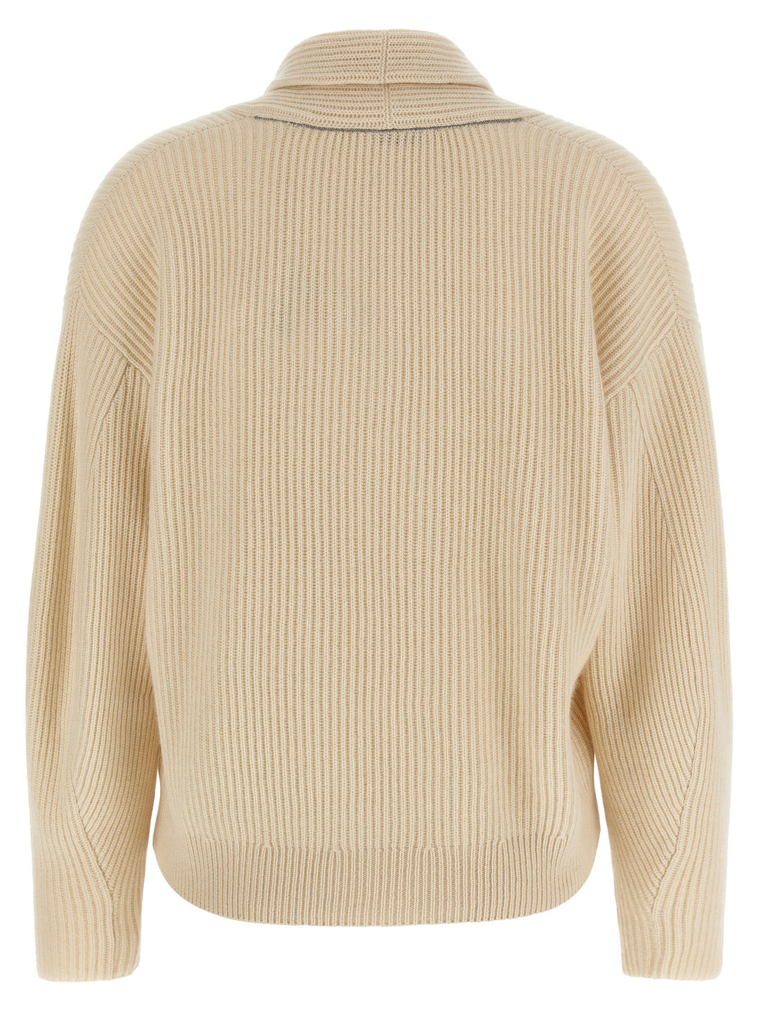 Brunello Cucinelli Beige Cashmere Cardigan