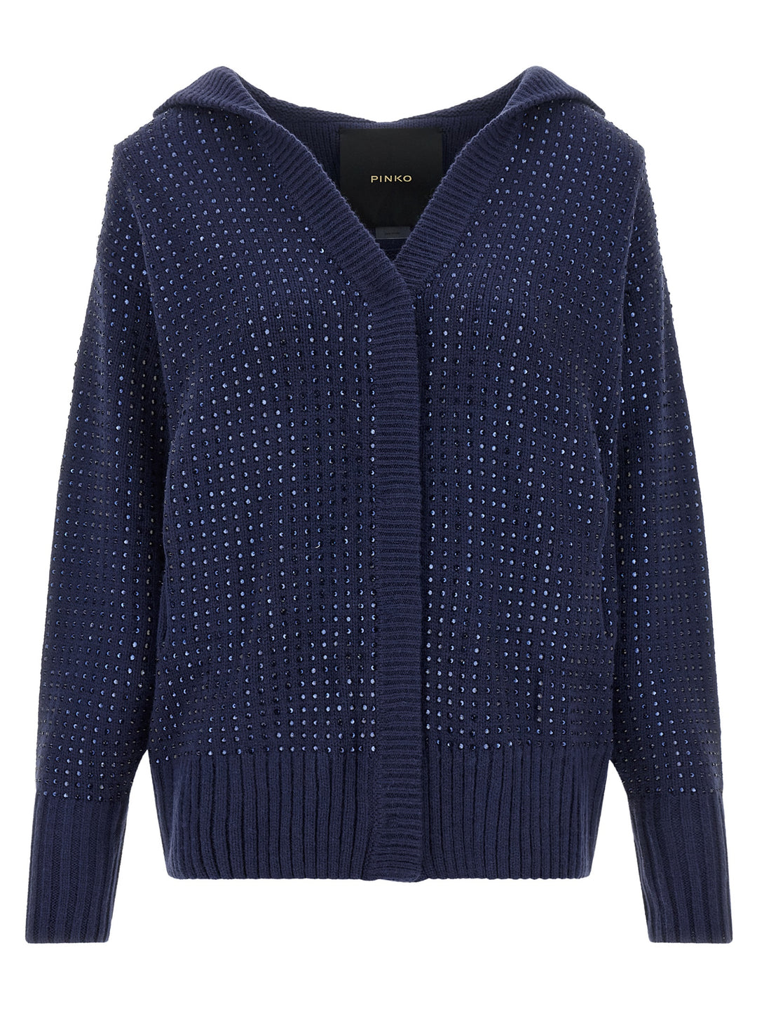 PINKO Blue Wool Cardigan