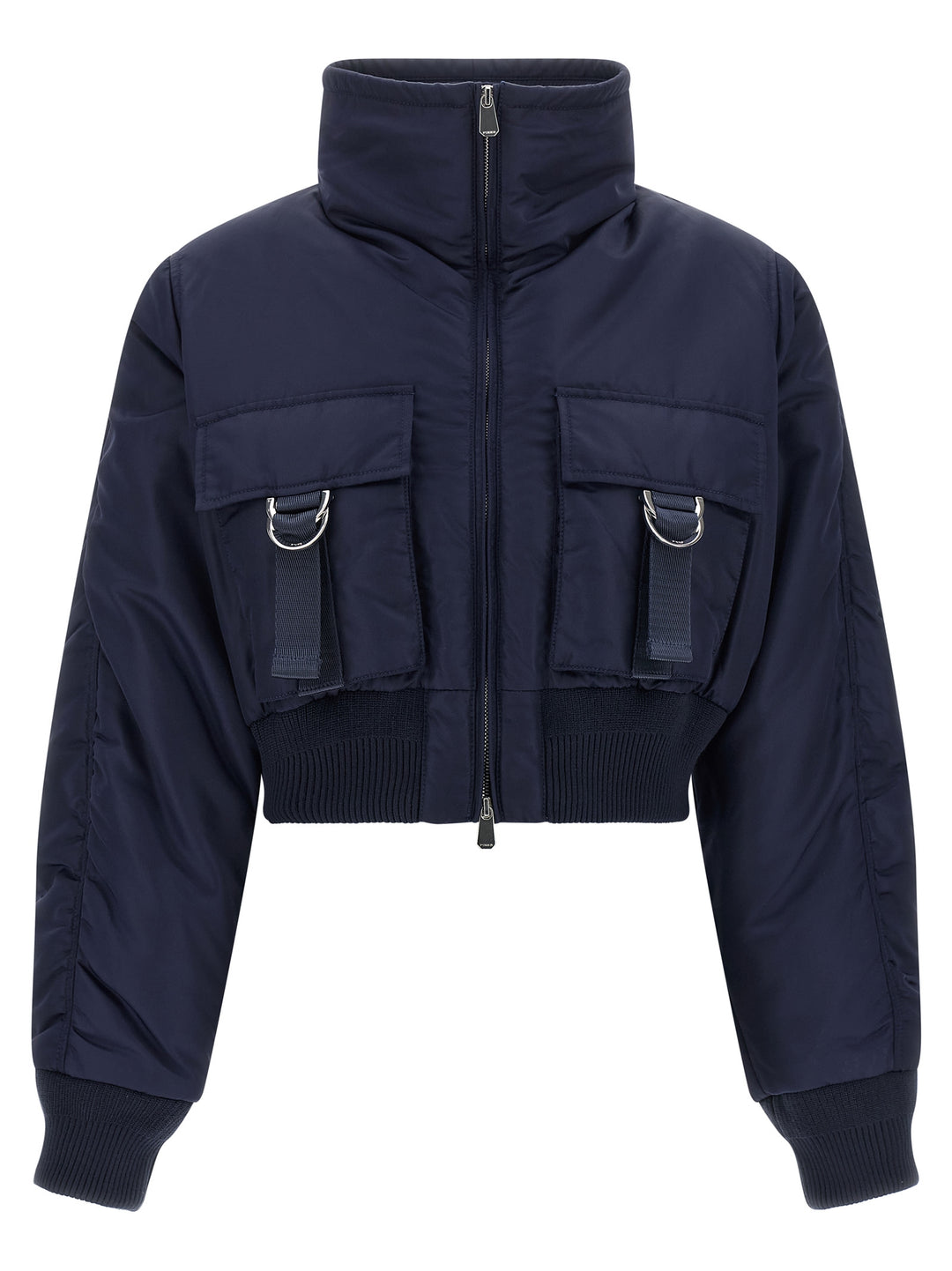PINKO Blue Polyamide Bomber