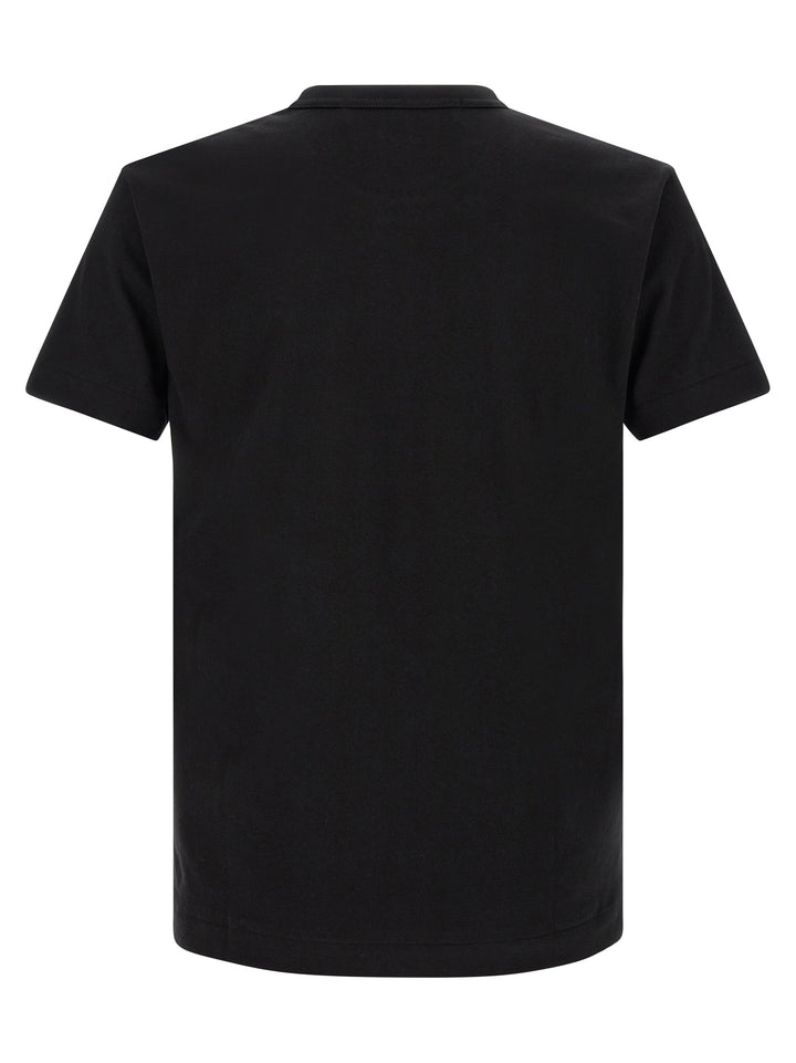 Comme Des Garçons Play Black Cotton T-Shirt