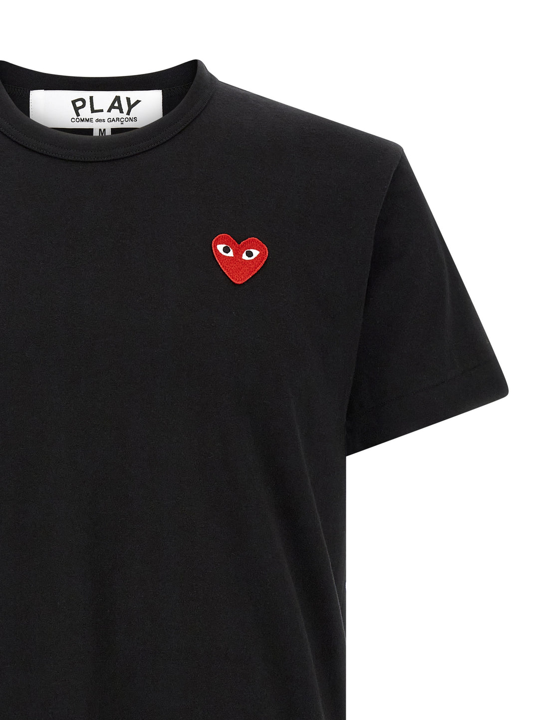 Comme Des Garçons Play Black Cotton T-Shirt
