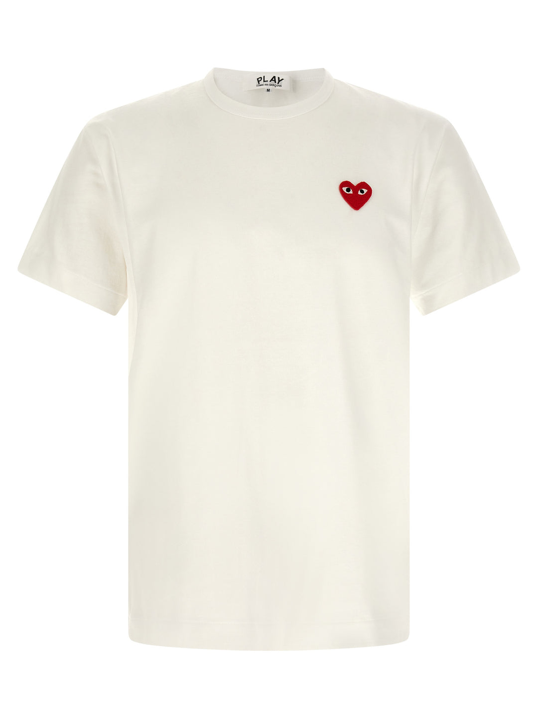 Comme Des Garçons Play White Cotton T-Shirt