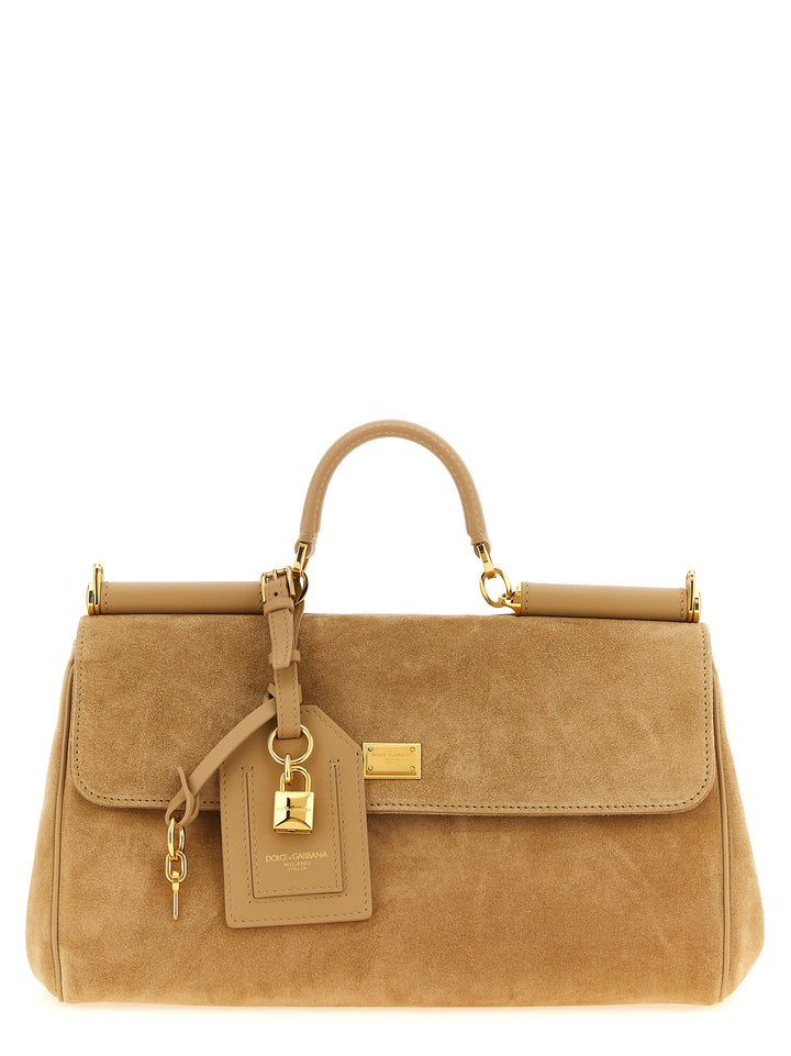 Dolce &amp; Gabbana Beige Calfskin Handbag