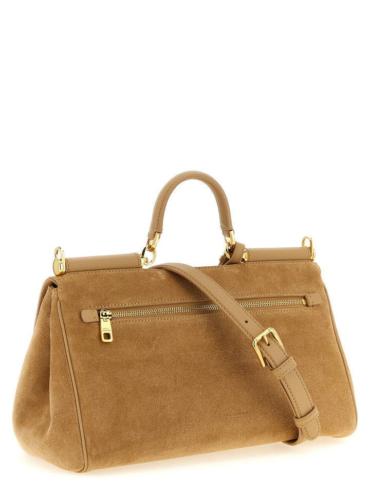 Dolce &amp; Gabbana Beige Calfskin Handbag