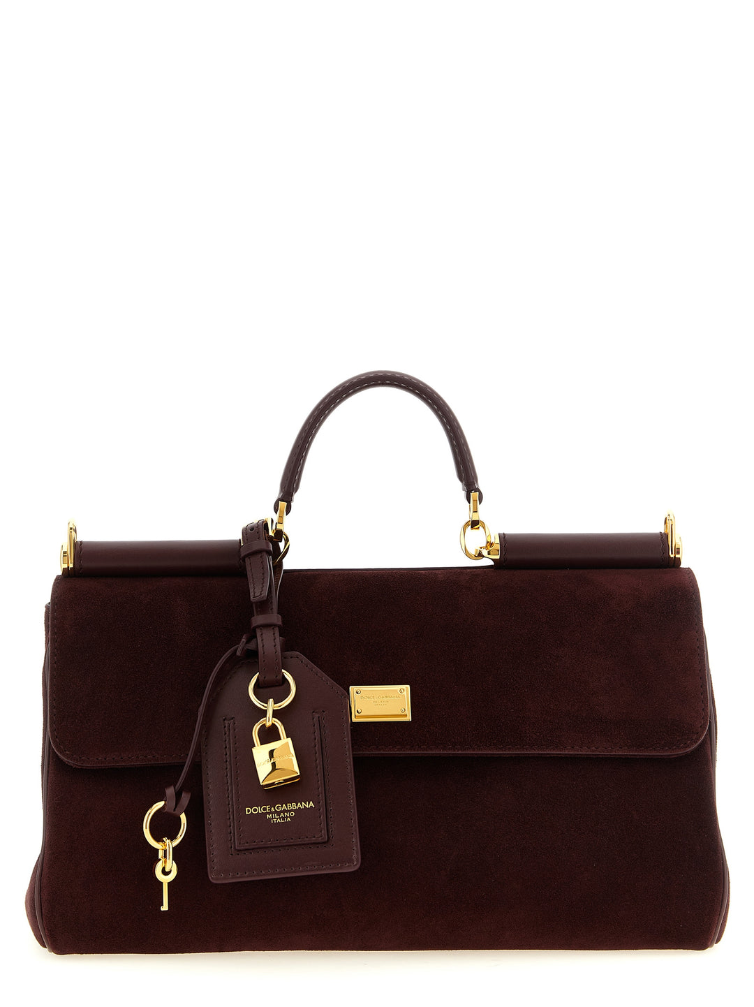 Dolce &amp; Gabbana Bordeaux Calfskin Handbag