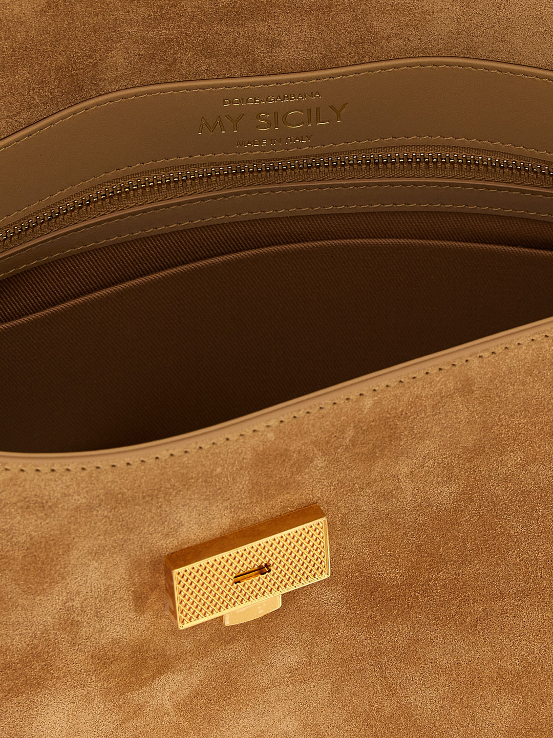 Dolce &amp; Gabbana Beige Calfskin Handbag