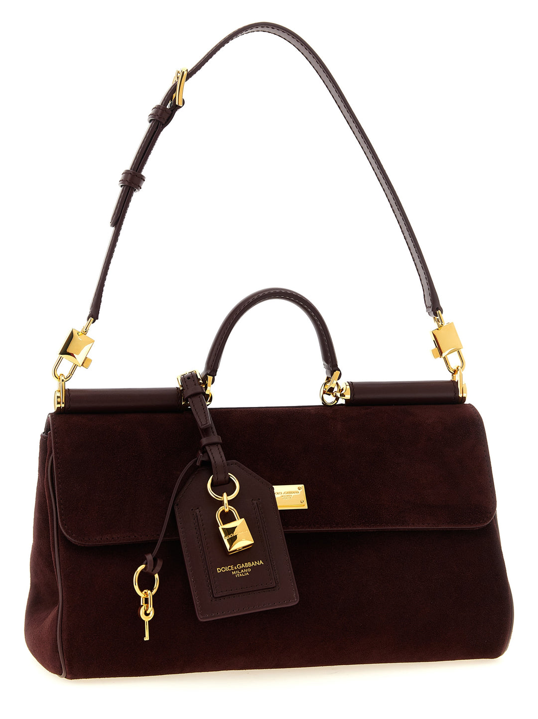 Dolce &amp; Gabbana Bordeaux Calfskin Handbag