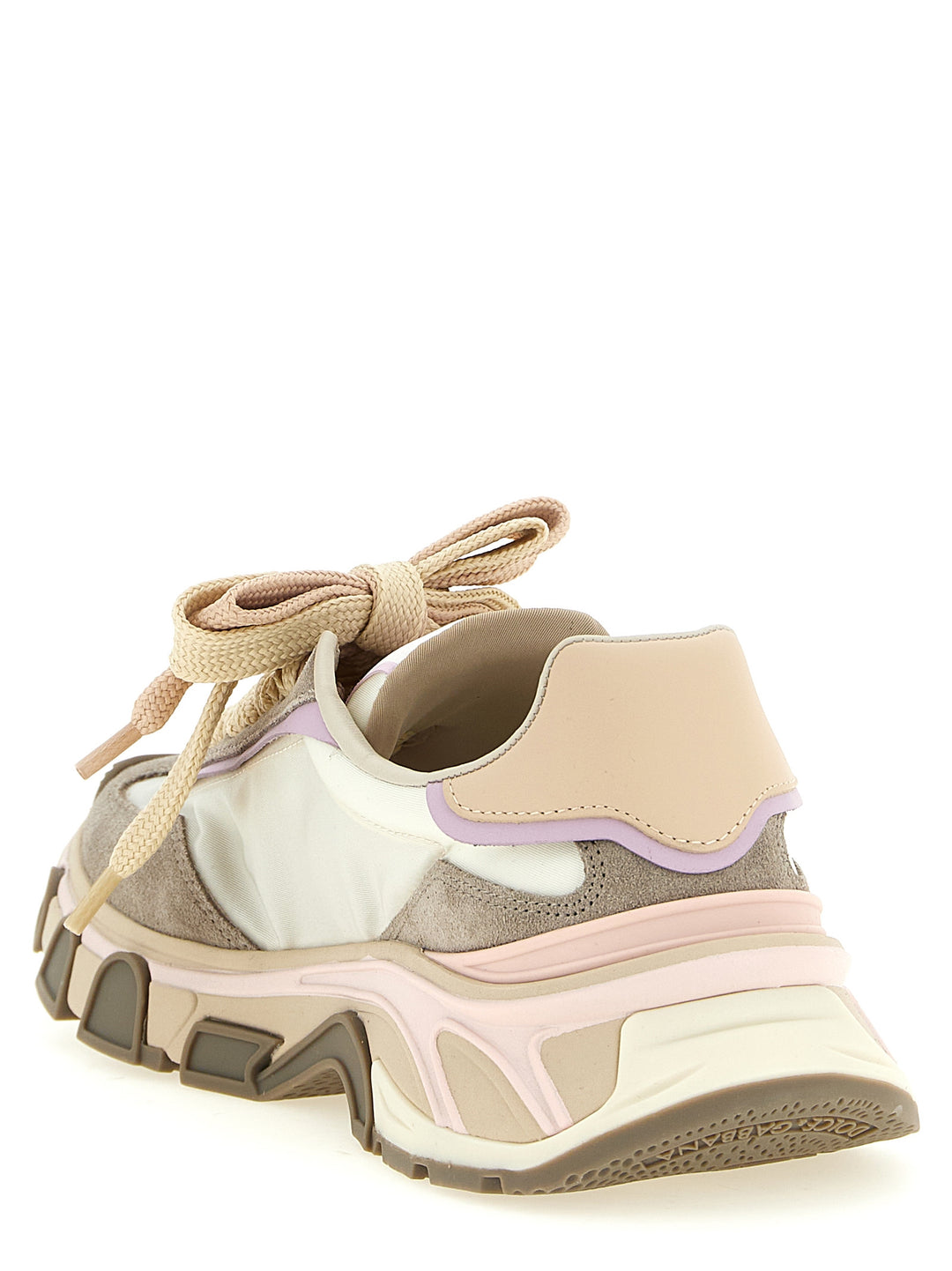 Dolce &amp; Gabbana Beige Calfskin Athletic Sneakers