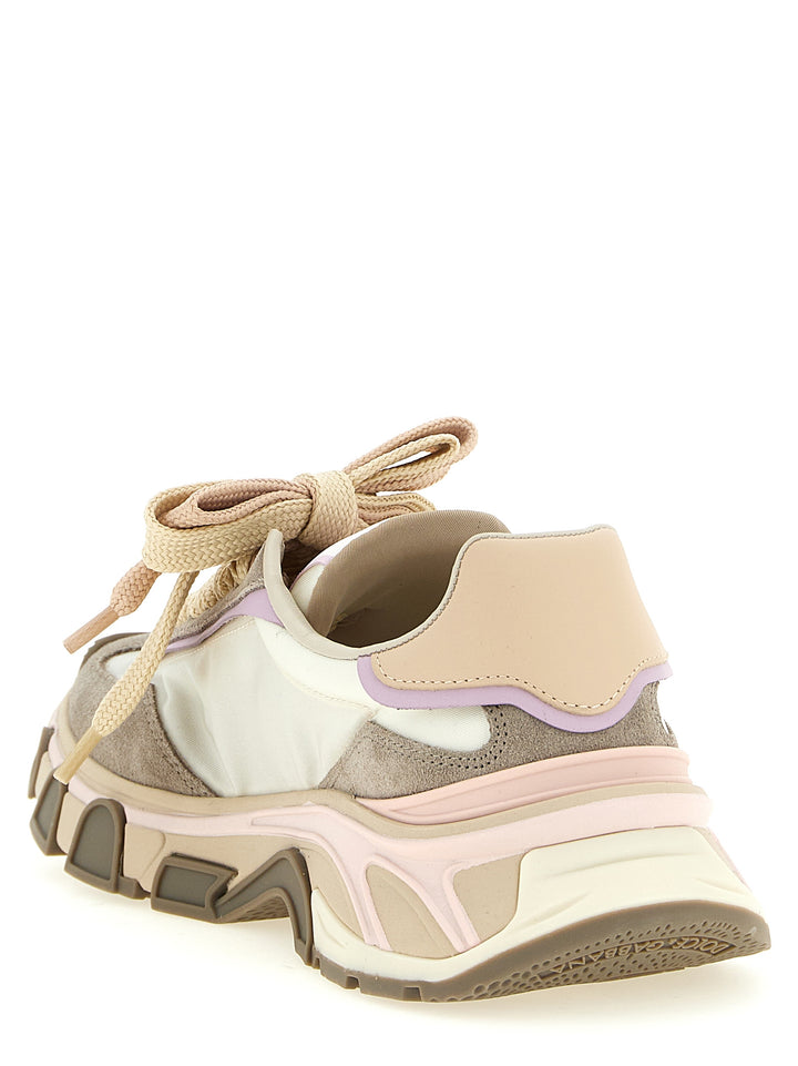 Dolce &amp; Gabbana Beige Calfskin Athletic Sneakers