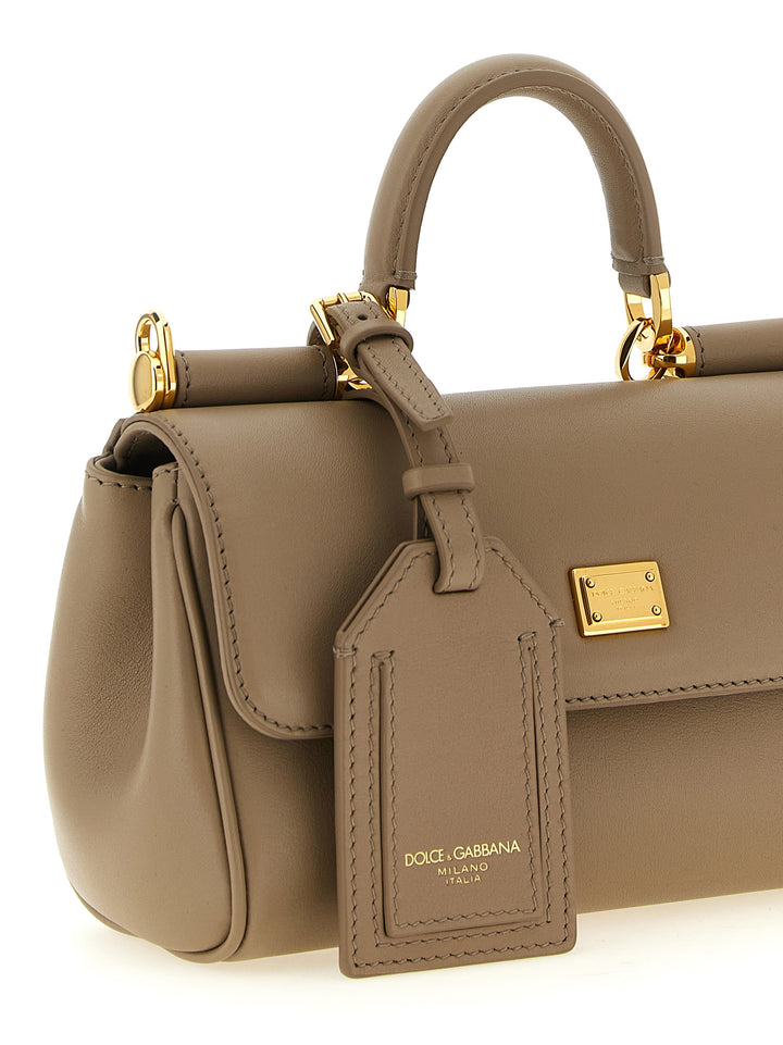 Dolce &amp; Gabbana Beige Calfskin Crossbody Bag