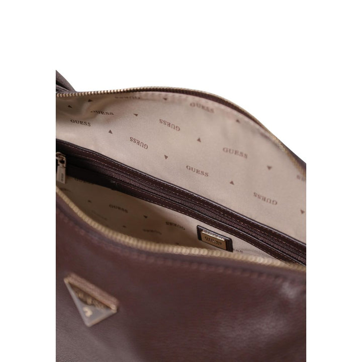 Guess Brown Polyethylene Handbag