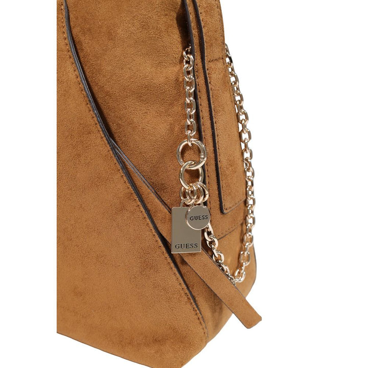 Guess Brown Polyester Handbag