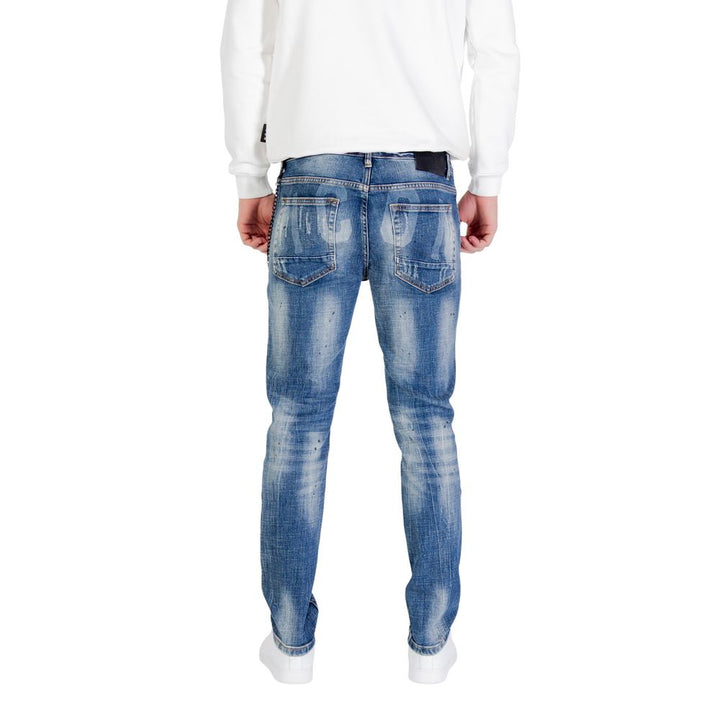 Icon Blue Cotton Skinny Jeans